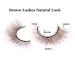 Geeneiya Brown 5D Volume Strip False Eyelashes - Natural Wispy Mink Lashes for Cat Eye Look - Fluffy 15mm Pack - Best Fake Lashes - Buy Online on GoSupps.com