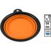 Phonenatic Foldable Silicone Dog Bowl - Orange Travel Bowl for Dogs & Cats with Carabiners (350 ml) - Durable & Portable Design - Buy Online on GoSupps.com