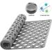 YINENN Non Slip Bath Shower Mat with Suction Cups - Machine Washable, Latex-Free, 30x17 Inch, Grey - Buy Online on GoSupps.com