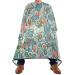 Waterproof Barber Cape -Vintage Flower Pattern 10 Cheetah Haircut Bib for Men Unisex Hair Cutting Cape(8rp1a)