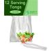 Party Bargains 8.5 Plastic Serving Tongs - 12 Pack, Heavy-Duty Clear Tongs for BBQ, Salads, Grilling, Buffets, Kitchen - Premium Quality - Buy Online on GoSupps.com