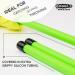 Juggle Dream Neo FlowerStick Set - Green/Yellow with Fiberglass Silicone Grip & Suede Fringes | International Shipping - Buy Online on GoSupps.com