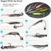Qualy Soft Plastic Swimbait Paddle Tail Shad Lure for Bass Trout Walleye Crappie - 6Pcs - Buy Online on GoSupps.com