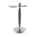 G.B.S Chrome Brush and Razor Stand - Lined Chrome Shaving Stand Ball on Top Stylish and Unbreakable Stand Best for Your Bathroom Everyday Grooming Fits Most 3 and 5 Blade Razors