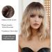 OUFEI Ombre Blonde Wigs for Women Short Wavy Wig With Bangs Natural Synthetic Hair Heat Resistant Wigs for Daily Party Cosplay Wear Ombre blonde(1118-1) - Buy Online on GoSupps.com