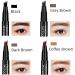 Anjoize Eyebrow Pen Ztigerz 4-Tip Microblade Brow Pen - Long Lasting & Waterproof (Dark Brown + Black) - Buy Online on GoSupps.com