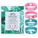 MEIYYJ Travel Sickness Bands Anti Sickness Wristbands for Adults Motion Sickness Bands for Pregnant Women Morning Car Sea Flying Travel Sickness (Small Size) Green Leaf Pink Love-small Size