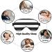 Adjustable Black & White Stripes Light Blocking Eye Mask for Sleep Travel & Yoga - Soft Comfort - Buy Online on GoSupps.com