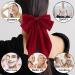 Red Hair Bow Red Bow Hair Clip for Women Solid Color Bow Hair Clips with Long Ribbon French Red Bow Hair Clip Soft Satin Silky Hair Bows Cute Gifts for Women Girls - Buy Online on GoSupps.com