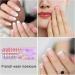 Stick on Full Nails | -Adhesive Trendy False Nails with White French Tips | Products for Wedding Gathering Home Dating Traveling 01 - Buy Online on GoSupps.com