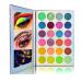 Kalolary Neon Eyeshadow Palette Glow In The Dark 24 Colors Highly Pigmented Eyeshadow Makeup Palette UV Glow Blacklight Matte and Glitter Makeup Kit for Easter