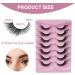 Fox Eye Lashes 7 Pairs Natural Wispy Lashes Soft Mink False Eyelashes Fluffy Eyelashes Russian Strip Lashes Cat Eye Lashes Reusable Fake Individual Eyelashes - Buy Online on GoSupps.com