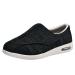 Women's Adjustable Diabetic Shoes Easy to Slip On Wide Widths Slippers Orthopedic with Removable Memory Foam Insoles Lightweight for Seniors Swollen Feet (Color : Dark Gray Size : 12)