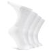 LIN Diabetic Socks for Men & Women Non-Binding Circulatory Extra Wide Top Socks Edema Neuropathy Lymphedema 4 6 12 Pairs Crew/Snow White  4 Pairs  9-11