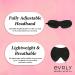 EVRLY Beverly Hills Eye Mask for Eyelash Extensions - 3D Contoured Design, Soft Fabric, Deep Eye Cavities - Adjustable Headband Strap for Pressure-Free Sleep & Travel (Black) - Buy Online on GoSupps.com