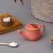Ceramic Neti Pot Spill Proof | Peach Color | 250 ML Capacity | 5 Sachet Neti Salt included - Buy Online on GoSupps.com