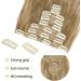 S-noilite 17 Inch Ash Blonde Clip In Hair Extensions - 8pcs Full Head, Long and Curly Style | 60 Color Choices - Sexy Lady Fashion - Buy Online on GoSupps.com