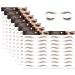 Yomagine 8 Sheets Eyebrow Tattoo Stickers  6D Hair-like Authentic Eyebrow Tattoo Peel off  Long Lasting Natural Waterproof Imitation Eyebrows Transfer Stickers  Temporary Eyebrow for Woman (Red Brown) Red Brown 2