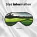 Green Golf Course Print Unisex Sleep Mask | Double-Sided Eye Mask for Sound Sleep & Skin Care - Ideal Gift - Buy Online on GoSupps.com