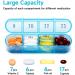 Colorwing Monthly Pill Organizer | 4-Week Travel Medicine Organizer with 32 Compartments | 30-Day Portable Pill Box for Vitamins Fish Oil & Supplements - Buy Online on GoSupps.com