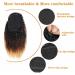 Ponytail Extensions 10-20" Drawstring Ponytail Extensions Kinky Curly Ponytail Hairpiece Ombre Human Hair Ponytail Clip In Afro Curly Remy Hair Pony Tail for Women for Women (Size : 18inches) - Buy Online on GoSupps.com