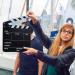 Acrylic Film Clapboard Set with Pens and Eraser - 12 x 9.5 Inches Studio Video Slate for Movie Directors and Scene Shot Supplies - Buy Online on GoSupps.com
