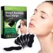 Nose Strips 80PCS Blackhead Remover Strips Nose Blackhead Remover Strips Bamboo Charcoal Deep Cleansing Pore Strips for Blackheads Suitable for All Skin Type Men & Women(Black)
