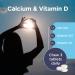 Healthspan Calcium & Vitamin D (240 Chewable Tablets) | High Strength Pure Calcium Supplement | Natural Source of Vitamin D3 | Added Vitamin K for Bone Health | Vanilla | Vegetarian - Buy Online on GoSupps.com