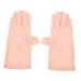 FOMIYES 2 Pairs Sun Protection Half Finger Gloves UV Hand Protector Skin Protective Gloves Manicure Tools UV Gloves Womens Glives Salon Miss Accessories Pink Nylon