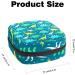 Dinosaur Print Sanitary Napkin Storage Bag - Portable Period Kit Pouch for Menstrual Cup & Pads - Buy Online on GoSupps.com