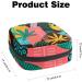 Stylish Menstruation Pad Bag with Zipper - Women's Napkin & Tampon Collecting Bags in Tribal Patterns & Tropical Leaves - Buy Online on GoSupps.com