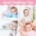 3 Pack Silicone Teething Tubes & Rings - BPA-Free Teething Aids for Babies | Unisex Grasping Toys with Cleaning Brushes - Buy Online on GoSupps.com
