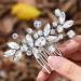 JYTDBCS Crystal Bride Wedding Hair Comb Hair Accessories with Bridal Rhinestone Side Combs for Women and Girls - Buy Online on GoSupps.com