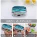 Turquoise Beach Pill Box - Decorative 2 Compartment Medicine Organizer | Portable Metal Pill Case for Pocket & Purse - Buy Online on GoSupps.com