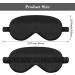 2 Pack Silk Eye Mask for Sleeping - Soft Satin Blindfolds with Elastic Strap | Comfortable Sleep Masks for Men & Women (Black - Buy Online on GoSupps.com