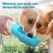 Peteast 550ml Foldable Dog Drinking Bottle - BPA-Free Water Bottle for Dogs & Cats - Perfect for Hiking & Traveling (Azure Blue) - Buy Online on GoSupps.com