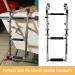 Artilife Stainless Steel Foldable Boat Ladder | Marine Pontoon 2+1 Step with Rubber Grip & Mounting Screws - Buy Online on GoSupps.com