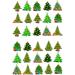 30 x Christmas Tree Stand up Cupcake Toppers Edible Wafer Paper Rice Fairy Snowman Santa Jingle Bells Tree - Buy Online on GoSupps.com