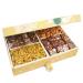 Ghasitaram Gifts Diwali Gifts 4 Part with Almonds Raisins and Sugarfree Bites 1000 GMS