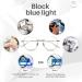 Buy LC Eyewear Blow Light Filter Glasses for Men & Women - Super Light Anti-Fatigue Computer & Gaming Goggles - Prescription-Free Zilver - Buy Online on GoSupps.com