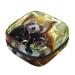 Menstrual Pad Bag with Zipper Ladies Napkin Pouch Tampons Collection Bag for Women and Girls (Red Panda Painting)