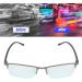 Red-Green Color Blind Glasses - Ultra-Light Silver-Black Frame for Color Weakness Correction - Buy Online on GoSupps.com