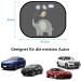 Acelife Car Sun Protection for Babies (UV Protection) - 2 Set 45x35.5cm Universal Sun Visor with 8 Suction Cups - Best Child Car Window Sun Shade - Buy Online on GoSupps.com