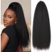 Ponytail Extensions 22 Inch Long Afro Yaki Straight Ponytail Extension for Black Women Natural Kinky Srtaight Drawstring Ponytail Clip In Synthetic Ponytail Hair Pieces for Women(Color:1BT51P) 22inches 1BT51P - Buy Online on GoSupps.com