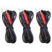 TENS Unit Electrodes Lead Wires: 3 Pieces BesCable 2mm Pin TENS Unit Replacement Cables Cords Wire for TENS 7000 for TENS 3000 for Accurelief and so on