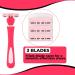 Nylea Women's Razors Set with Dual Lubrication Strip - 20 Refill Cartridges, Aloe Vera & Vitamin E for Smooth Shave - Buy Online on GoSupps.com