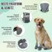 Slowton Waterproof Dog Shoes - Non-Slip Paw Protection Boots for Small & Medium Dogs | Reflective Velcro Fasteners | Size 6 (Gray) - Buy Online on GoSupps.com