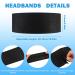 128-Piece Disposable Spa Facial Headbands | Non-Woven | Soft Hair Band for Women, Salons, Estheticians | Black Large - Buy Online on GoSupps.com