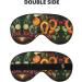 SSIMOO Tropical Fruits Sleep Mask | Adjustable & Breathable Eye Mask for Comfortable Sleep | Fashionable Black Design - Shop Internationally - Buy Online on GoSupps.com