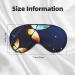 Cute Butterfly Print Soft Eye Mask - Sleep Mask for Women & Men | Travel Sleep Aid - Buy Online on GoSupps.com